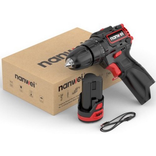 NANWEI 12V 미니 브러쉬리전동 드릴 NW7598T 해외구매
