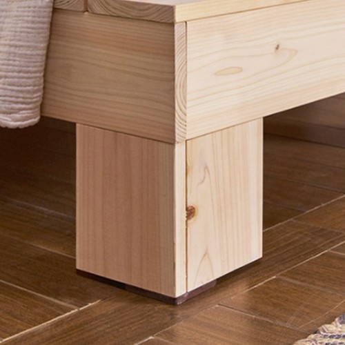 동서가구 힐링 히노끼 편백나무 평상형 서랍 침대 SS (9존독립스프링)_이미지