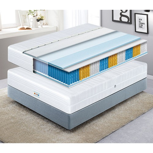 동서가구 힐링 히노끼 편백나무 평상형 서랍 침대 SS (9존독립스프링)_이미지