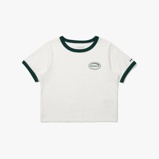 디아도라 위켄드 링거 반팔 티셔츠 D5122LRS22OWH