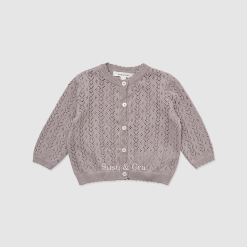 슈슈앤크라 mini 아브릴 스카시 니트가디건 바이올렛 025502FDA02VI