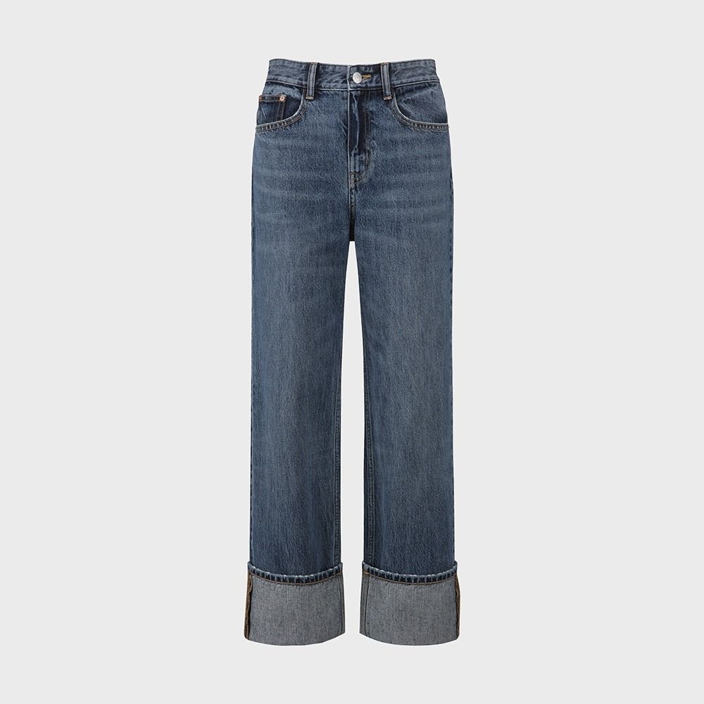 탑텐 여성 턴업 스트레이트 데님 MSF5DP2905이미지입니다. 누르면 해당 게시물로 새창이동합니다.