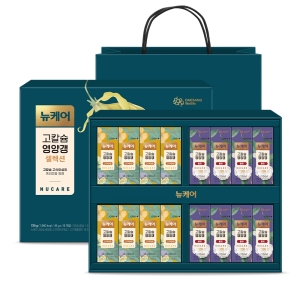 대상웰라이프 뉴케어 고칼슘 영양갱 셀렉션 16p + 쇼핑백 720g 1개_이미지