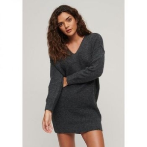 ���۵���� 4144895 V NECK Jumper dress iron gate grey marl