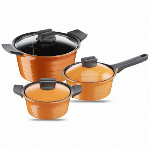 테팔 ㅤ세라믹 뉴팟라인 냄비 3종세트 (뚝배기16+라면18+국24)_이미지