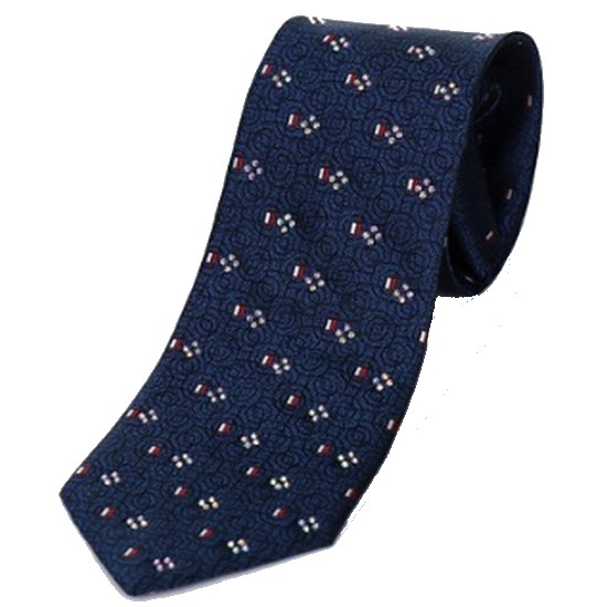 올오버 패턴 큐빅 지퍼 넥타이 VN1M1CA571