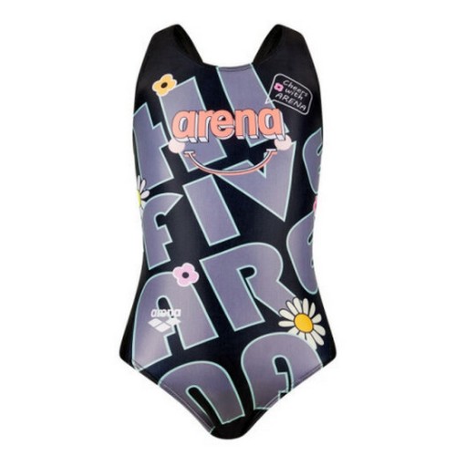 아레나 여아동 하이파이브 레이서백 원피스 A1SG1GO01 BLK