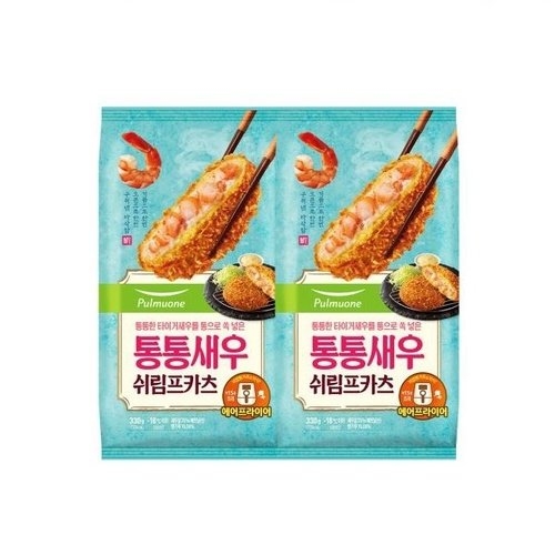 풀무원 통통새우 쉬림프카츠 330g (2개)_이미지