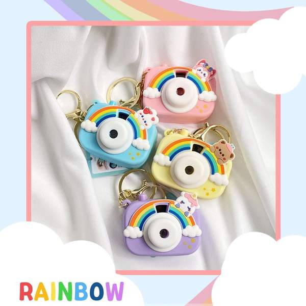 레인보우 123KPZ08 애니멀 미니 빔 카메라 장난감 키링 4Colors