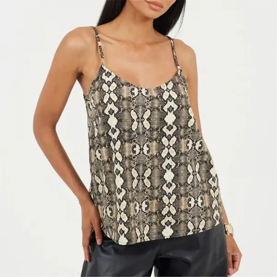 �ҿ� Brave Womens Flowy Cami In Snake Print 7617322