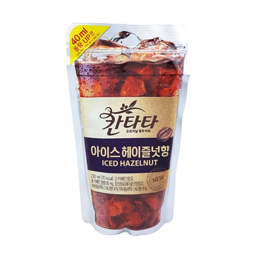 롯데푸드 칸타타 아이스 헤이즐넛향 230ml (3개)