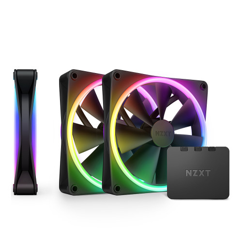 NZXT F120 RGB DUO (컨트롤러/3팩, 블랙)_이미지