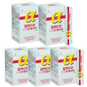 백세식품 알파CD 리셋핏 애사비 4.5g 20포 (5개)_이미지
