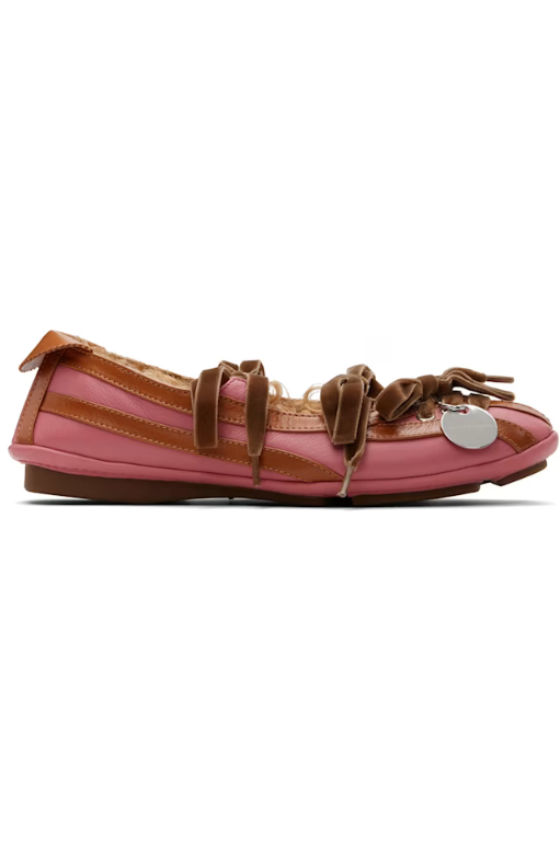  키코 코스타디노브 SSENSE Exclusive Pink Brown Lella Hybrid Ballerina Flats 2529..