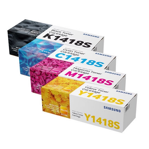 삼성전자 정품 CLT-K1418S, CLT-C1418S, CLT-M1418S, CLT-Y1418S 4색 세트