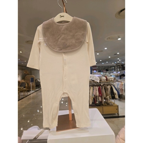 2026/SS 클라제슬림우주복이지턱받이세트CREAM 07T15750A