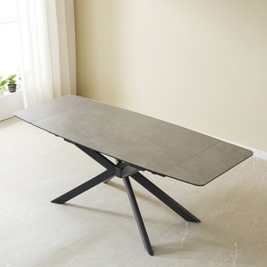 스코나 나한트 반자동 확장형 포세린 세라믹 식탁 2000 (의자별도)_이미지