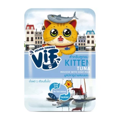 VIF 파우치 키튼 참치무스 with 산양유 K-1 75g