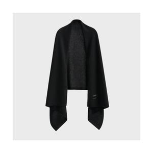 르무통 LEMOUTON 델라 캐시미어 편한 숄 머플러 블랙 171558_이미지