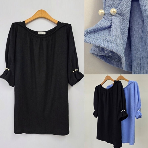 위쉬몰 RI 유니크셔링넥라인반팔티 U394H603 빅사이즈