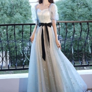 교복몰 슈팅스타 오션블루 시스루 드레스 웨딩촬영. WFGQV77