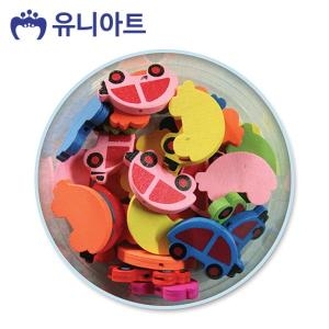5000통 모양비즈 40번 나무비즈 자동차 P0000CHG
