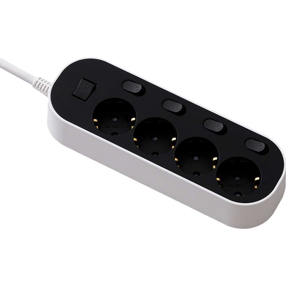 이지스 4구 메인 개별스위치 자동소화 멀티탭 2개 (1.5m)_이미지