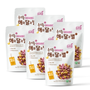 프로엠 유기농 해와달과별 스낵 30g 현미 6개입_이미지