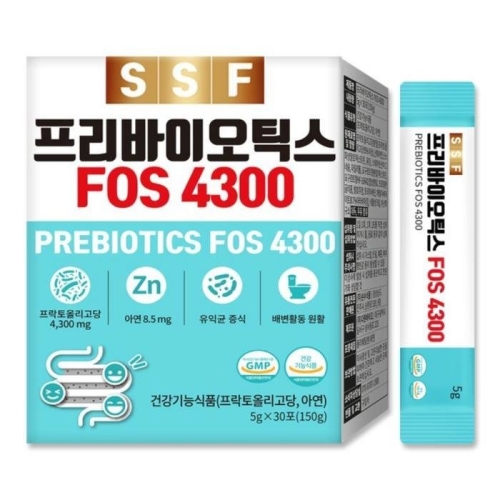 순수식품 프리바이오틱스 FOS 4300 5g 30포 (4개)_이미지