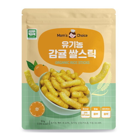 에이뷰 맛있는풍경 유기농 감귤 쌀스틱 30g (9개)_이미지