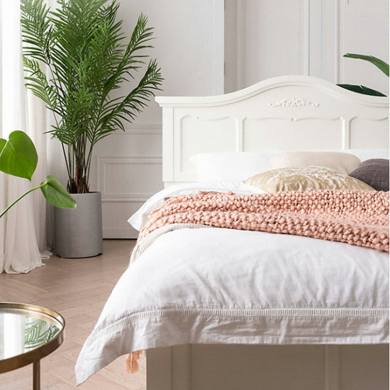 삼익가구 재클린 도장 침대 Q (매트별도)_이미지