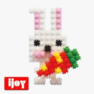 이지피아 이지 툭툭블럭 토끼 만들기 교구수업 미니