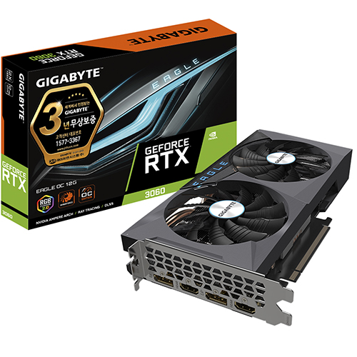 GIGABYTE 지포스 RTX 3060 EAGLE OC D6 12GB 제이씨현