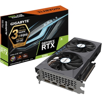 GIGABYTE 지포스 RTX 3060 EAGLE OC D6 12GB 제이씨현