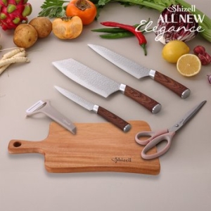 쉬젤 올뉴 엘레강스 나이프 5종+웨이브핸들도마