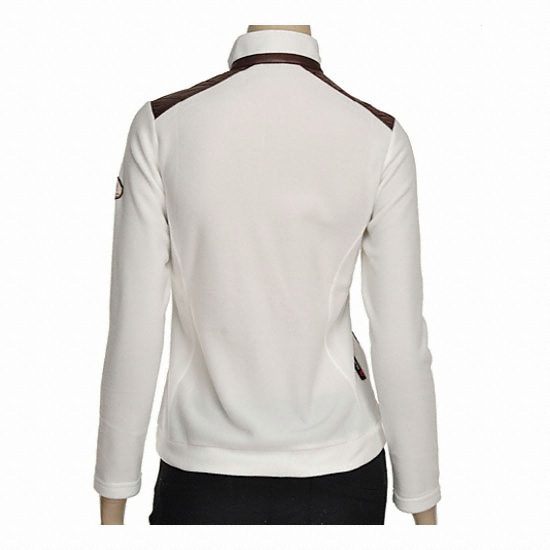 와일드로즈 반짚업 하이네크라인 기능성티셔츠 (WJWTLM22011 아이보리 여성용)_이미지