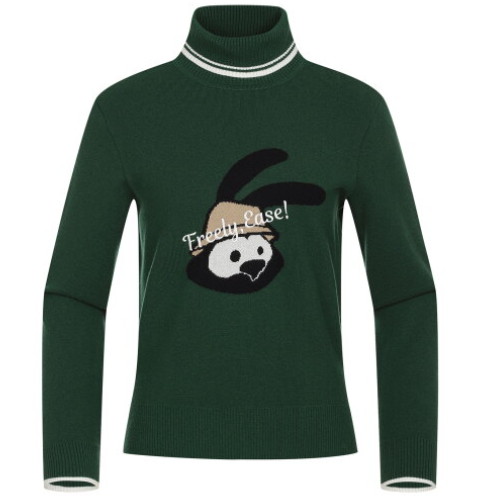 JDX골프 커머스 로고 롱터틀넥 풀오버 X2SPV8342DE_이미지