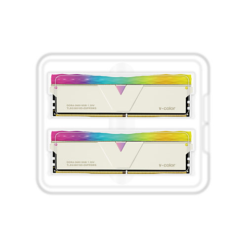 V-Color DDR4-4000 CL19 PRISM PRO RGB SILVER 패키지 (16GB(8Gx2))_이미지