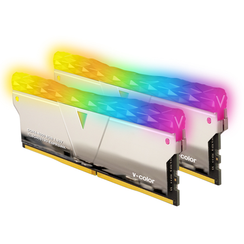 V-Color DDR4-4000 CL19 PRISM PRO RGB SILVER 패키지 (16GB(8Gx2))_이미지