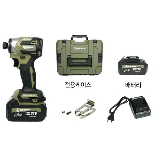 쏜다 21V 임팩트 드라이버 SSD-2141 (4.0Ah, 배터리 2개)