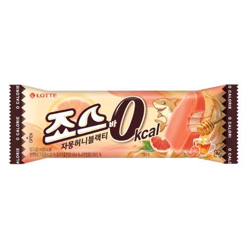 롯데제과 죠스바 0칼로리 자몽허니블랙티 80ml [20개]