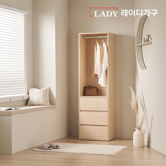 레이디가구 이안 3단 서랍형 드레스룸 600_이미지