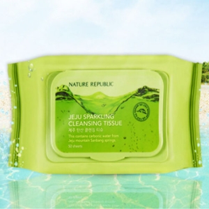네이처리퍼블릭 제주 탄산 클렌징 티슈 50매 (2팩)_이미지