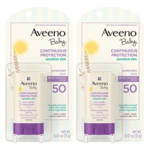 아비노 Baby 베이비 징크 옥사이드 선스크린 스틱 SPF50 13g 2개