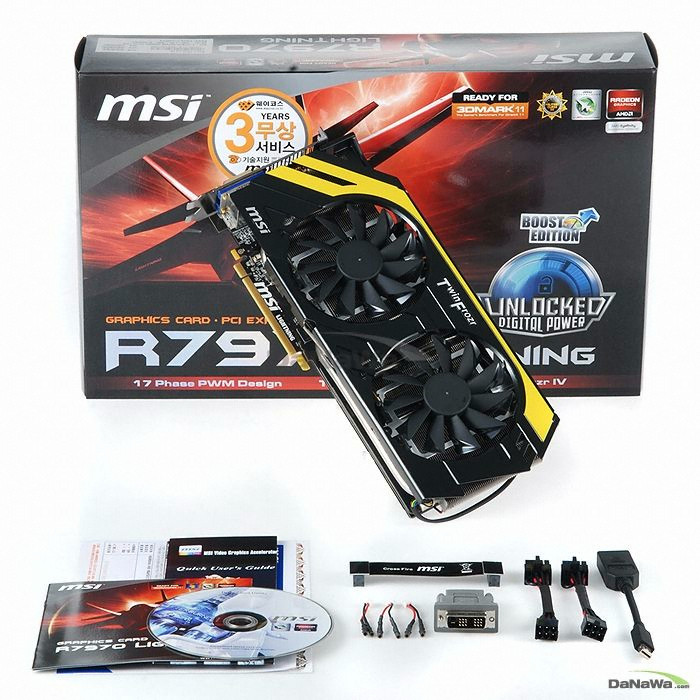 MSI �󵥿� HD 7970 ����Ʈ�� �ν�Ʈ ����� D5 3GB