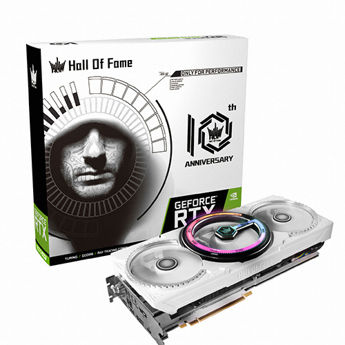 지포스 RTX 2070 SUPER Hall Of Fame D6 8GB 10th Anniversary Edition