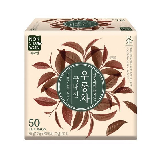 녹차원 국내산 우롱차 1.2g 50티백 (2개)