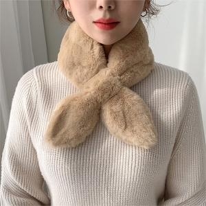 쁘띠 미니 페이크퍼 토끼털 밍크 목도리 숏머플러 7723004