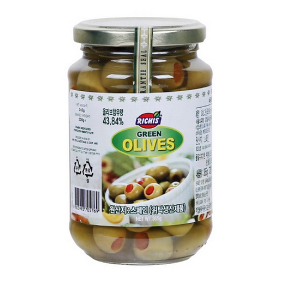 동서식품 리치스 그린 올리브 365g (3개)