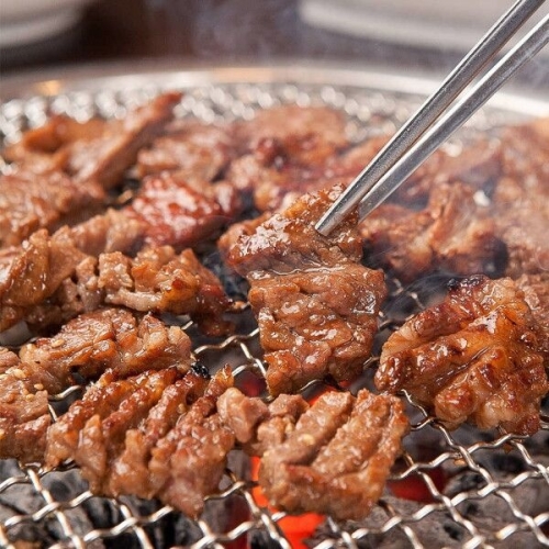 육육마켓 한돈 뼈없는 양념갈비 300g (2개)_이미지
